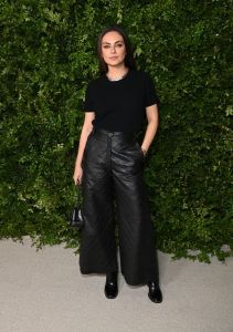 LOS ANGELES, CALIFORNIA - DECEMBER 10: Mila Kunis, wearing CHANEL, attends the Academy Women's Luncheon presented by CHANEL at the Academy Museum Of Motion Pictures on December 10, 2024 in Los Angeles, California. (Photo by Jon Kopaloff/WireImage)