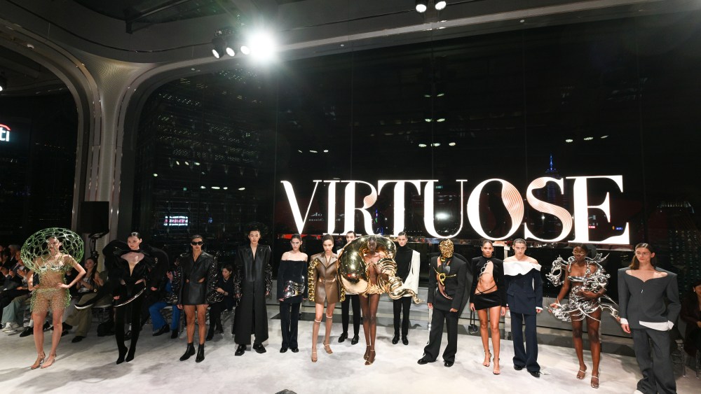 Hong Kong designer Kay Kwok's showcase during "Virtuose," a group runway show during Hong Kong Fashion Fest.