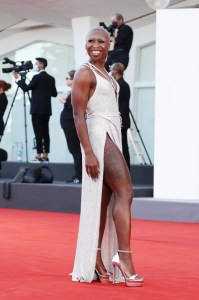 VENICE, ITALY - SEPTEMBER 01: Venezia78 Jury member Cynthia Erivo attends the red carpet of the movie "Madres Paralelas" during the 78th Venice International Film Festival on September 01, 2021 in Venice, Italy. (Photo by Vittorio Zunino Celotto/Getty Images)