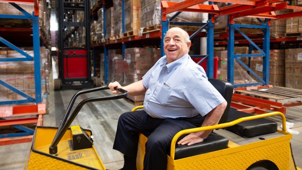 Edward "Eddie" Haddad at the Dayton, N.J. global headquarters and distribution center of Haddad Brands.