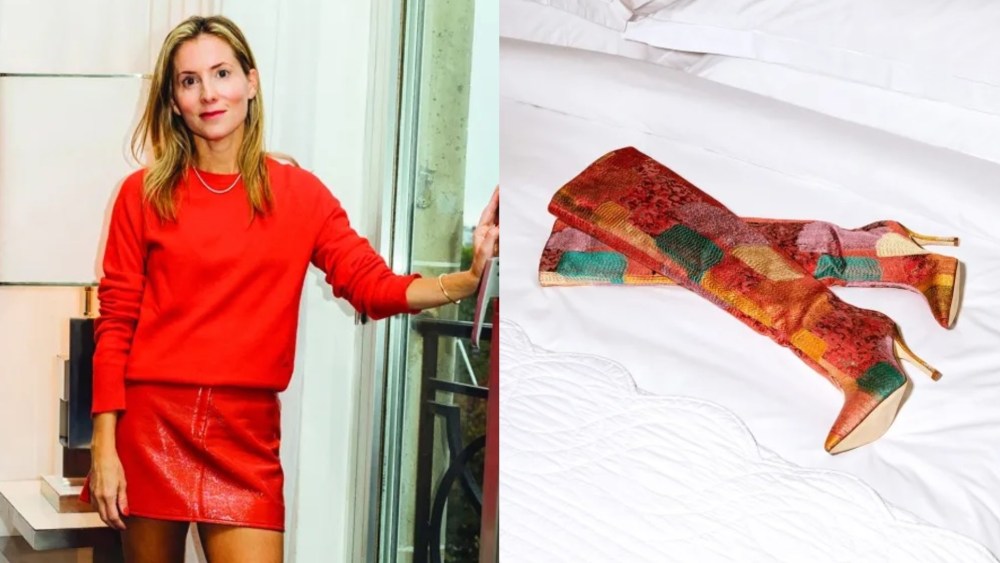 Left: Marina Larroudé
Right: Boots made in collaboration by Larroudé and Markarian.