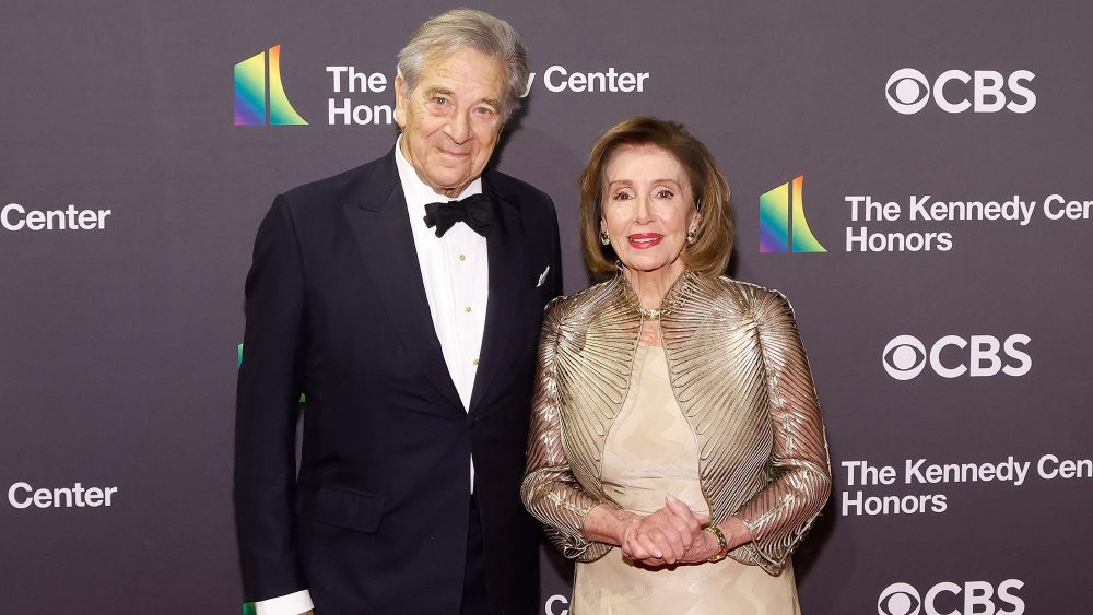 Paul Pelosi and Nancy Pelosi attend the 2024 Kennedy Center Honors on Dec. 8 in Washington, D.C, red carpet, Giorgio Armani