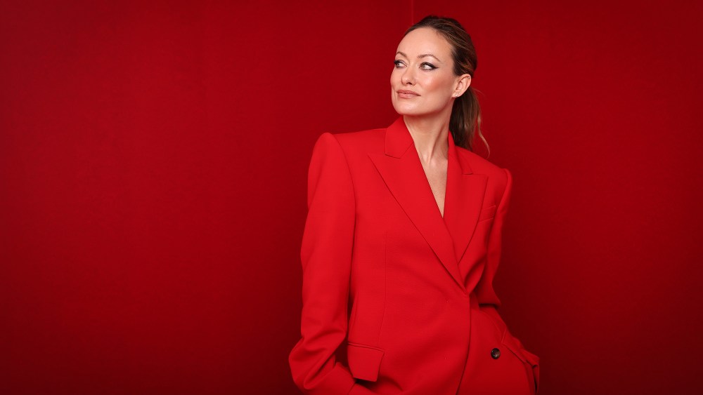 Olivia Wilde at the Red Sea International Film Festival on Dec. 8 in Jeddah, Saudi Arabia, red suit