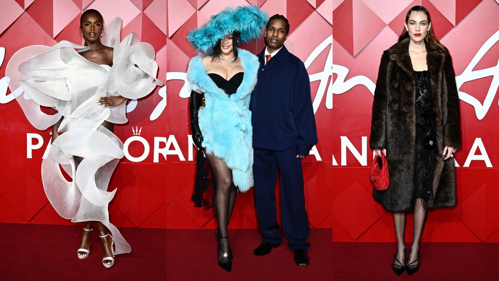 Leomie Anderson, Rihanna and A$AP Rocky, and Alexa Chung at the 2024 Fashion Awards.