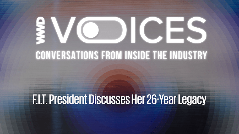 Joyce F. Brown, president of the Fashion Institute of Technology, chats with Lauren Parker, director of Fairchild Studio, about her 26-year tenure.