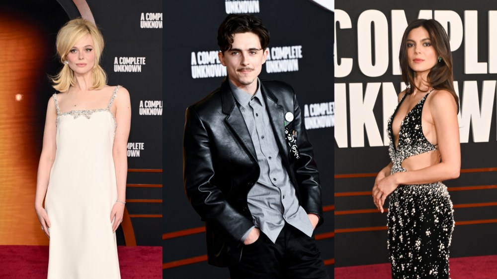 'A Complete Unknown' Los Angeles Premiere: Elle Fanning in Gucci, Timothée Chalamet in Leather and More Looks [PHOTOS]