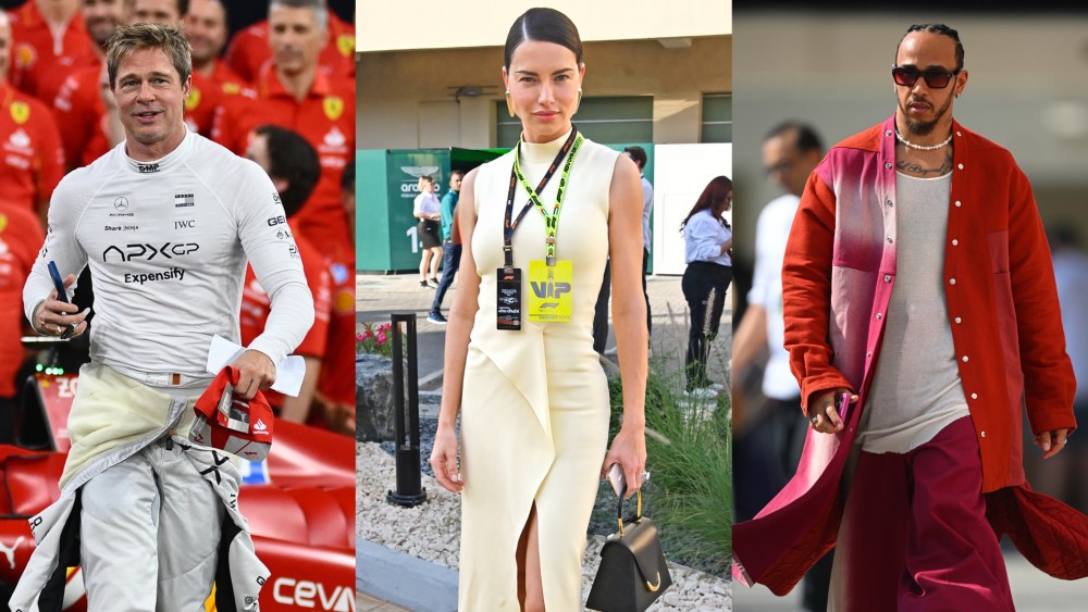 Brad Pitt, Adriana Lima, Lewis Hamilton at 2024 Abu Dhabi Grand Prix Formula 1 Finale