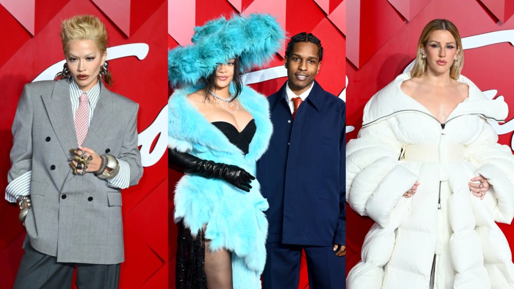 Best Dressed at the Fashion Awards 2024: Rita Ora, Rihanna and Ellie Goulding.