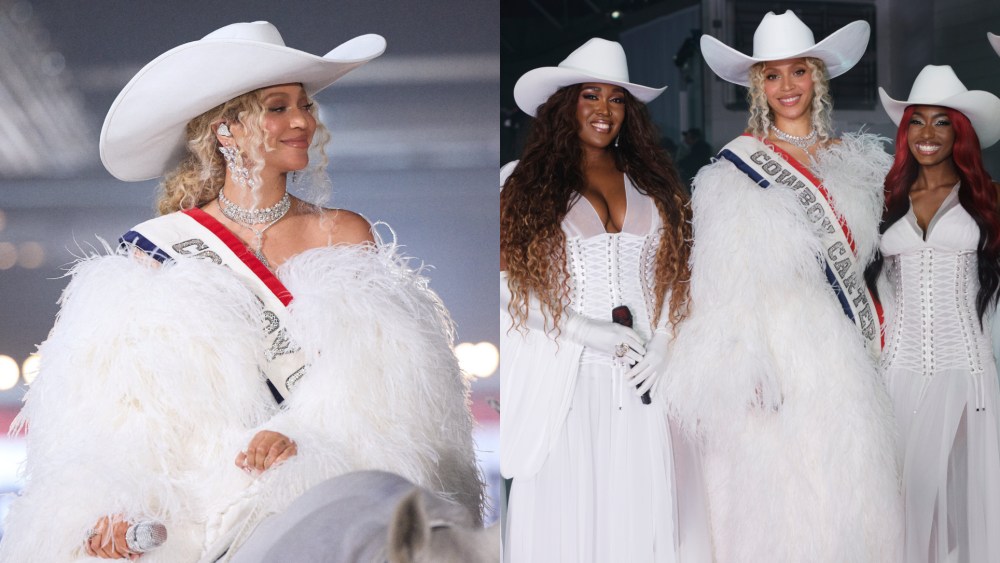 Beyoncé during the halftime show for the game between the Baltimore Ravens and the Houston Texans on Dec. 25 in Houston, Texas.