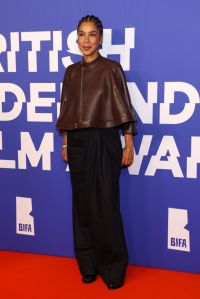 LONDON, ENGLAND - DECEMBER 08: Sophie Okoneda attends the 27th British Independent Film Awards at The Roundhouse on December 08, 2024 in London, England. (Photo by Lia Toby/Getty Images)