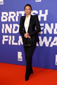 LONDON, ENGLAND - DECEMBER 08: Savannah Leaf attends the 27th British Independent Film Awards at The Roundhouse on December 08, 2024 in London, England. (Photo by Lia Toby/Getty Images)