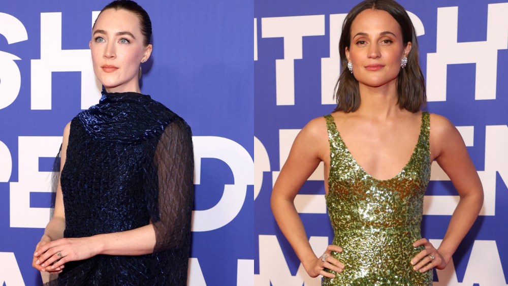 Saoirse Ronan, Erdem, Alicia Vikander, Louis Vuitton, British Independent Film Awards, London, red carpet