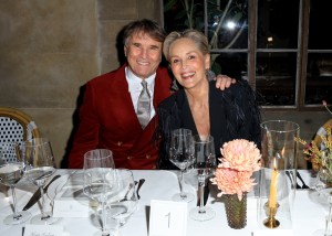Brunello Cucinelli and Sharon Stone