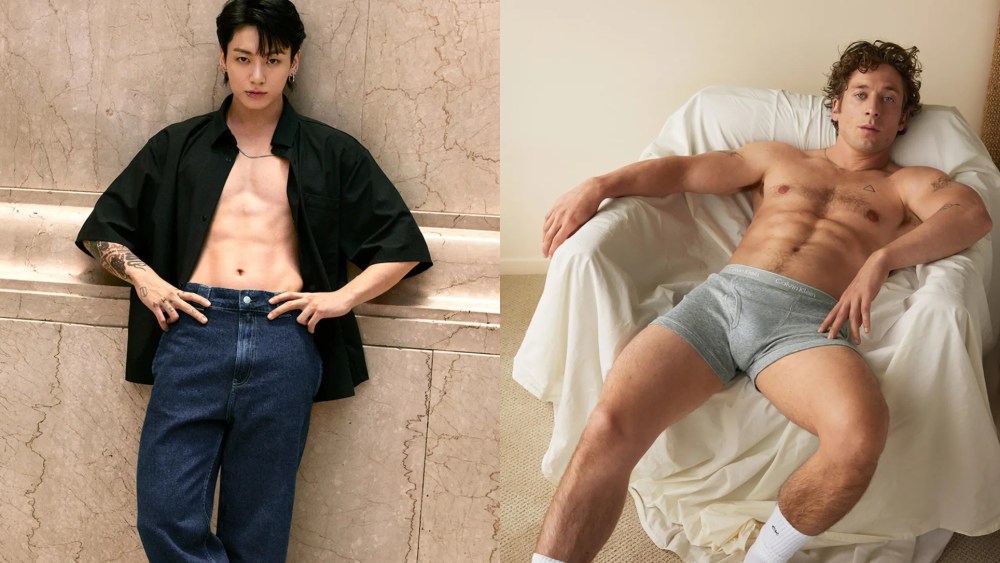 Jung Kook and Jeremy Allen White for Calvin Klein campaigns.