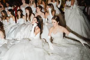 The scene at the 70th Annual Debutante Ball at the Plaza Hotel.