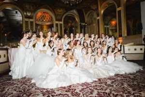 The scene at the 70th Annual Debutante Ball at the Plaza Hotel.