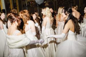 The scene at the 70th Annual Debutante Ball at the Plaza Hotel.