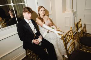 The scene at the 70th Annual Debutante Ball at the Plaza Hotel.