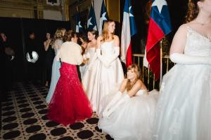 The scene at the 70th Annual Debutante Ball at the Plaza Hotel.