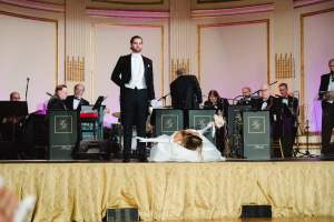 The scene at the 70th Annual Debutante Ball at the Plaza Hotel.
