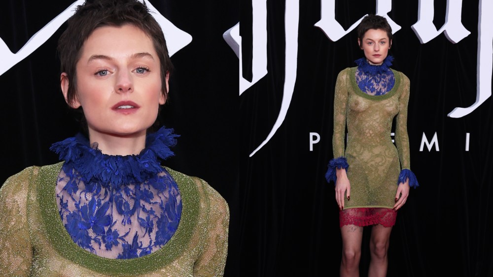 Emma Corrin, Saint Laurent, spring 2025 ready-to-wear collection, Berlin, Nosferatu