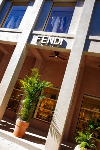 An outside view of the new Fendi store at the Miami Design District.