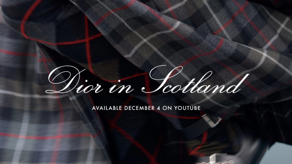 The poster for the "Dior in Scotland" documentary