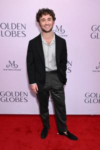 Gabriel LaBelle at Golden Globes First-Time Nominee Luncheon at Maybourne Beverly Hills on December 17, 2024 in Los Angeles, California.
