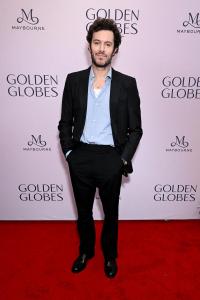 Adam Brody at Golden Globes First-Time Nominee Luncheon at Maybourne Beverly Hills on December 17, 2024 in Los Angeles, California.
