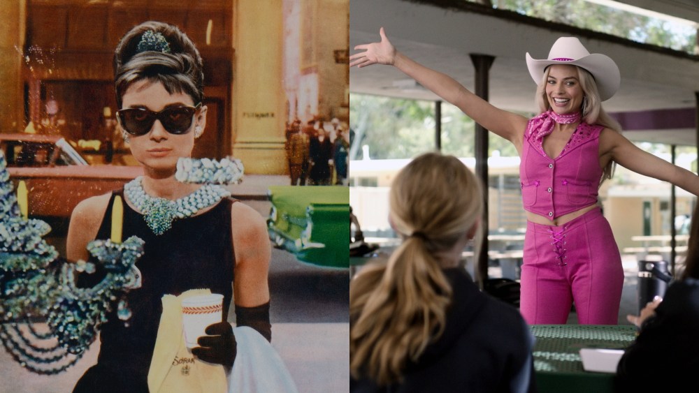 Audrey Hepburn, Breakfast at Tiffany's, Margot Robbie, Barbie, iconic movie costumes
