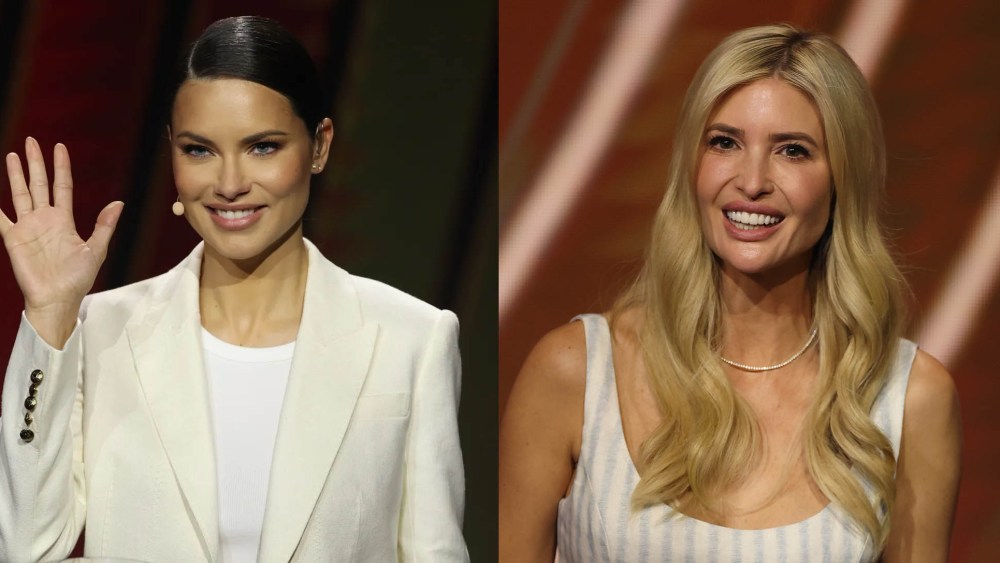 Adriana Lima and Ivanka Trump during the 2025 FIFA Club World Cup Draw ceremony in Miami on Dec. 5, 2024.