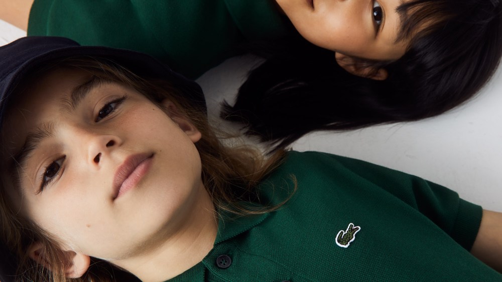 Lacoste kids' range spans from newborns to teens.