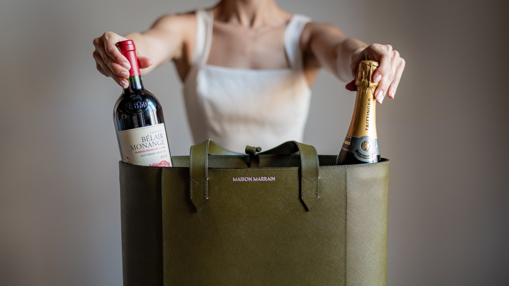 Maison Marrain crafts luxe handbags for work and wine.