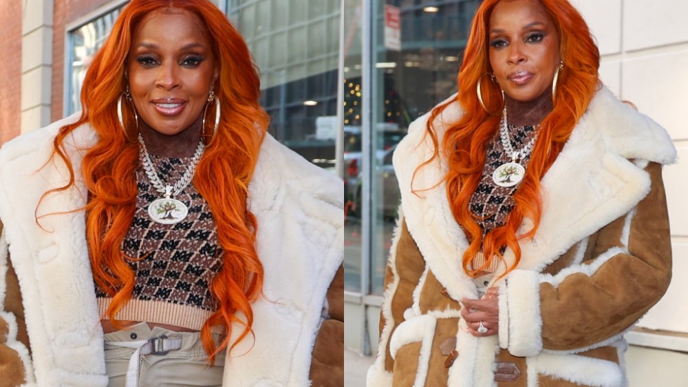 Mary J. Blige out in New York City.