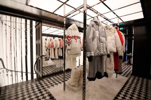 A look inside the new Moncler store in London.