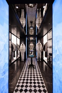 A look inside the new Moncler store in London.