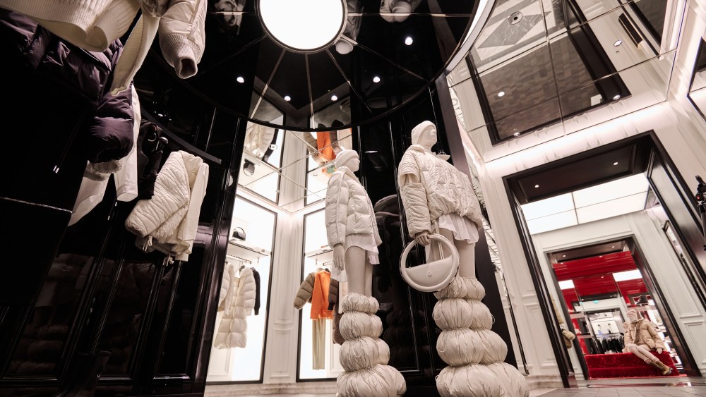 A look inside the new Moncler store in London.