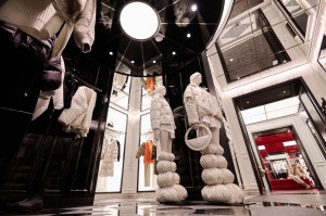 A look inside the new Moncler store in London.