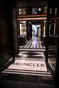 A look inside the new Moncler store in London.