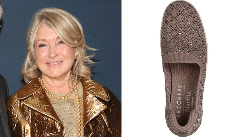 Martha Stewart, Sketchers, wedge, mesh, brown, collaboration, FN Achievement Award 2024