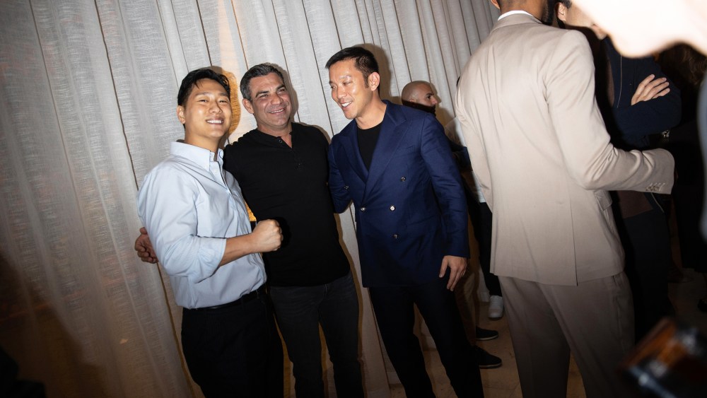 Jihan Lee, Mayor Francis Suarez and Simon Kim