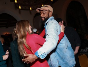 Sarah Harrelson and LaKeith Stanfield