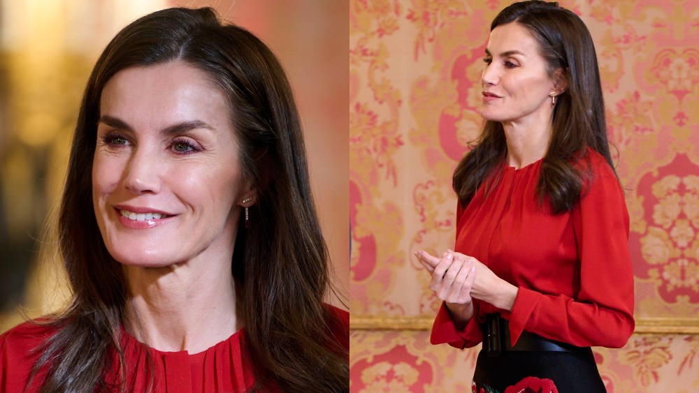 Queen Letizia, Carolina Herrera, skirt, Royal Palace, Madrid