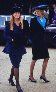 Sisters-in-law Princess Diana And Sarah Duchess Of York At Sandringham For The Royal Christmas