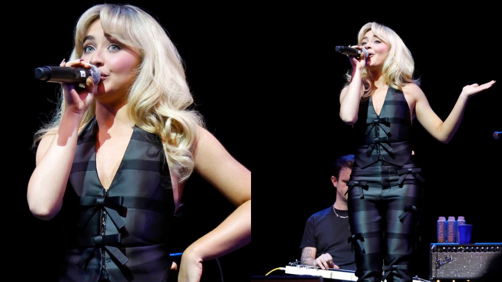 Sabrina Carpenter performs with Bleachers during the 10th Annual Ally Coalition Talent Show at NYU Skirball Center.