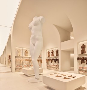 A look inside the new Skims store on 5th Avenue.