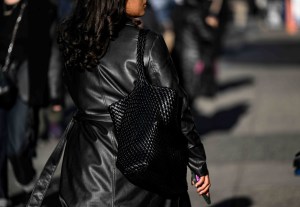 Street style in New York, Winter 2024.