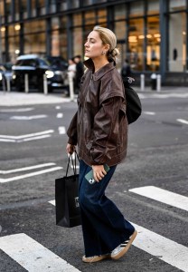 Street style in New York, Winter 2024.