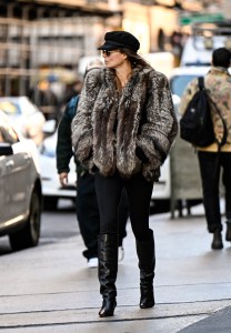 Street style in New York, Winter 2024.