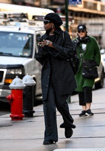 Street style in New York, Winter 2024.